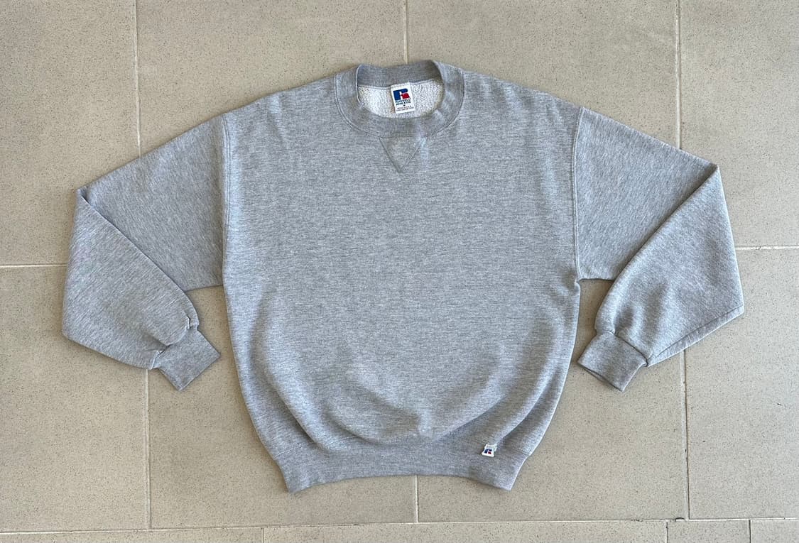 90s 빈티지 러셀 스웻셔츠 그레이 M USA 상품이미지1