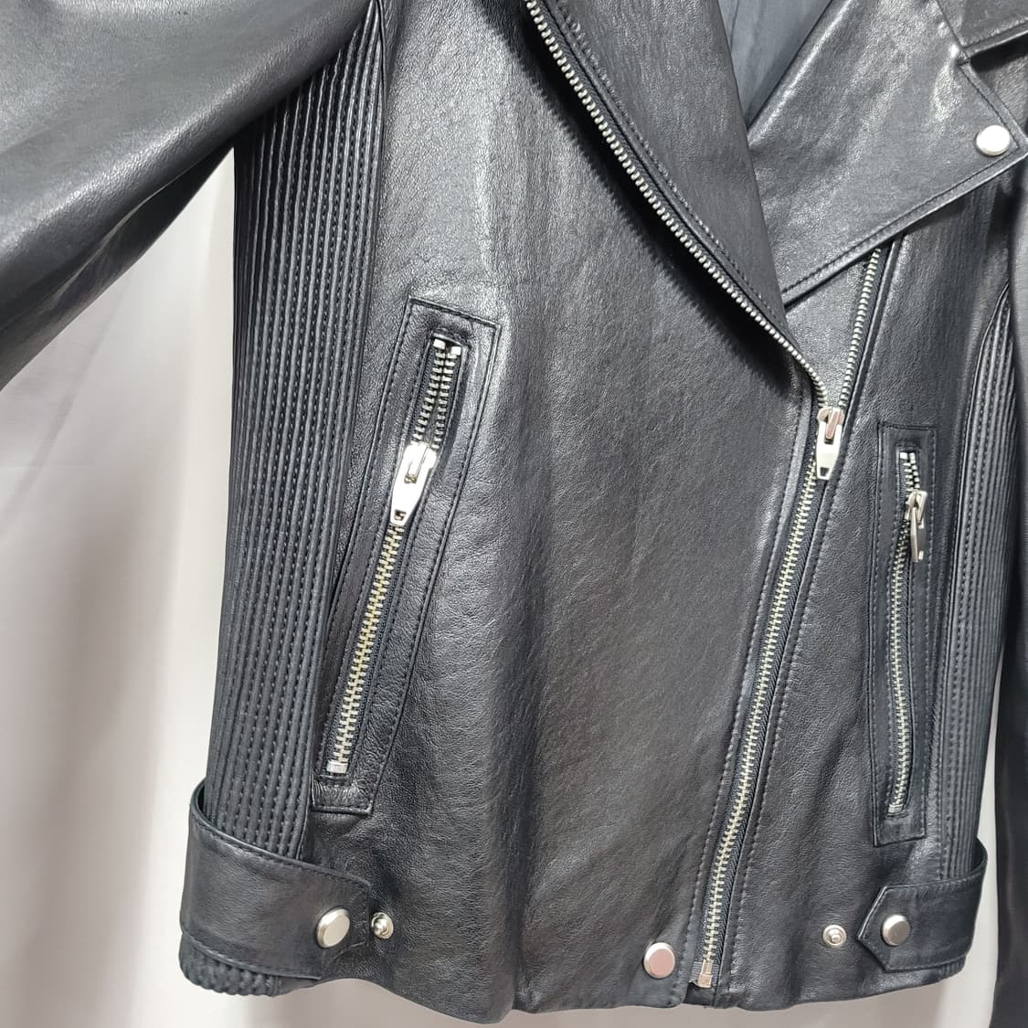 베네통 양가죽 라이더자켓 95 상품이미지7