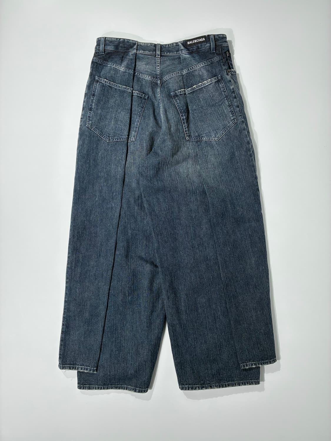 발렌시아가 더블 사이드 데님 팬츠 다크블루 상품이미지4