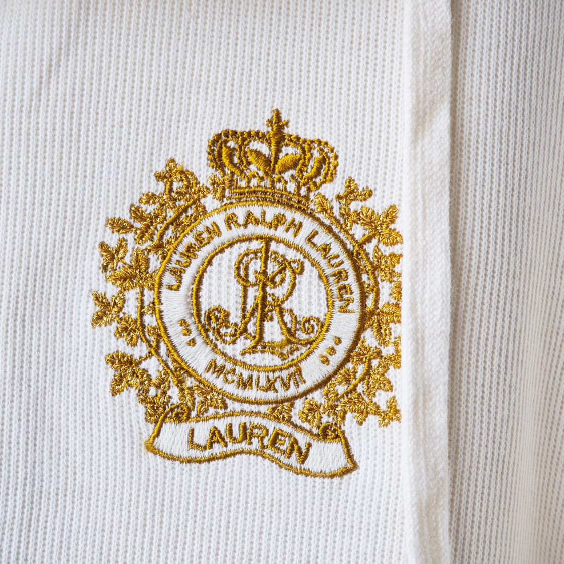 로렌 랄프로렌 골드 크레스트 하프 집업 풀오버 아이보리 S 상품이미지4