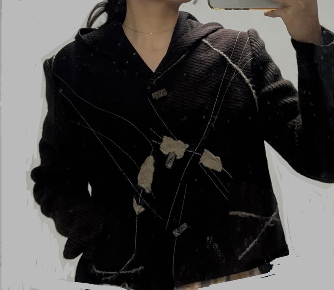 JENNY GARÇON 스티치 패치워크  후드 재킷 / 아카이브 빈티지 상품이미지2