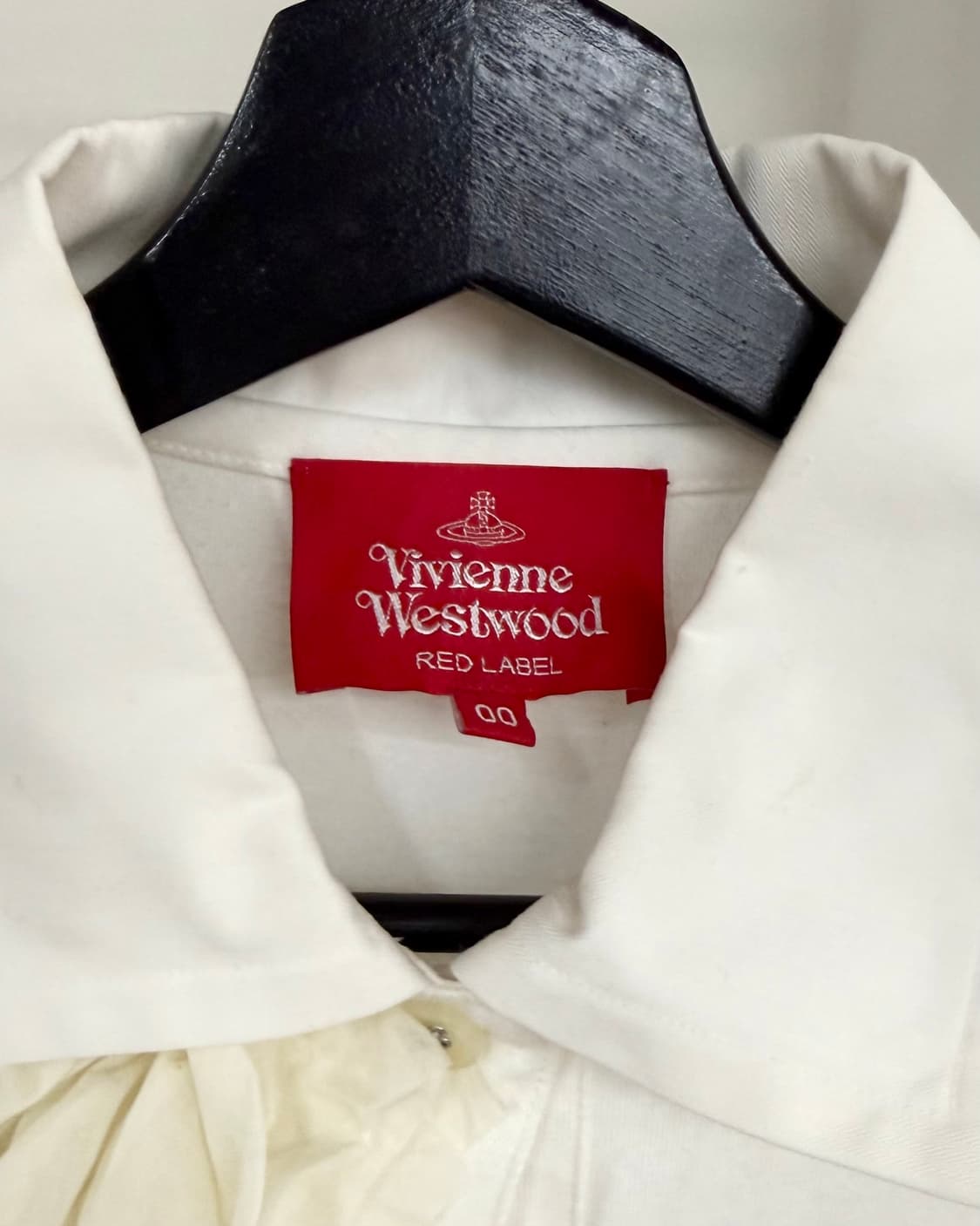 비비안 웨스트우드 레드라벨 화이트 프릴 셔츠 원피스 상품이미지7