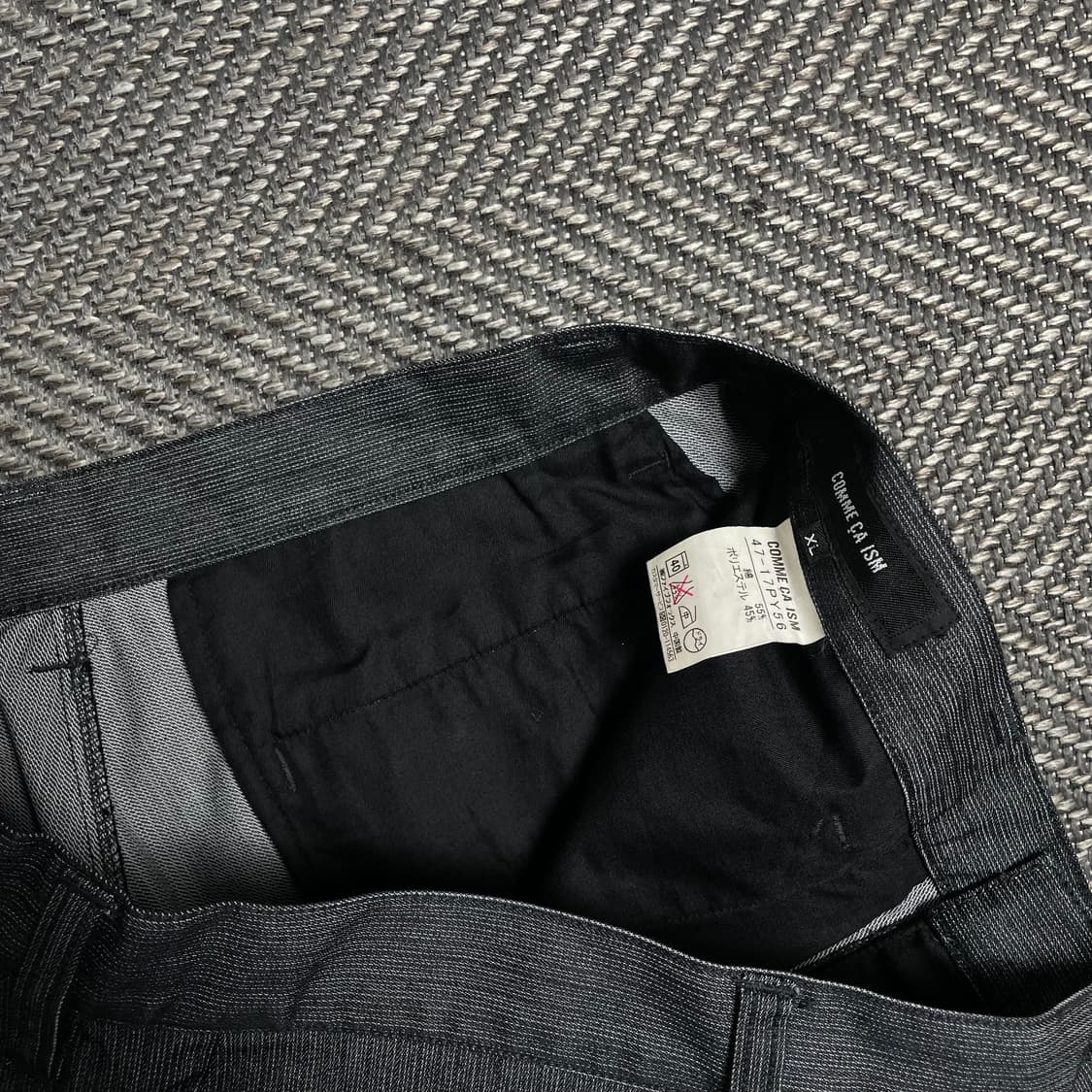 재팬 빈티지 꼼사이즘 일본 코튼 해링본 미니멀 카고 팬츠y 5959 상품이미지4