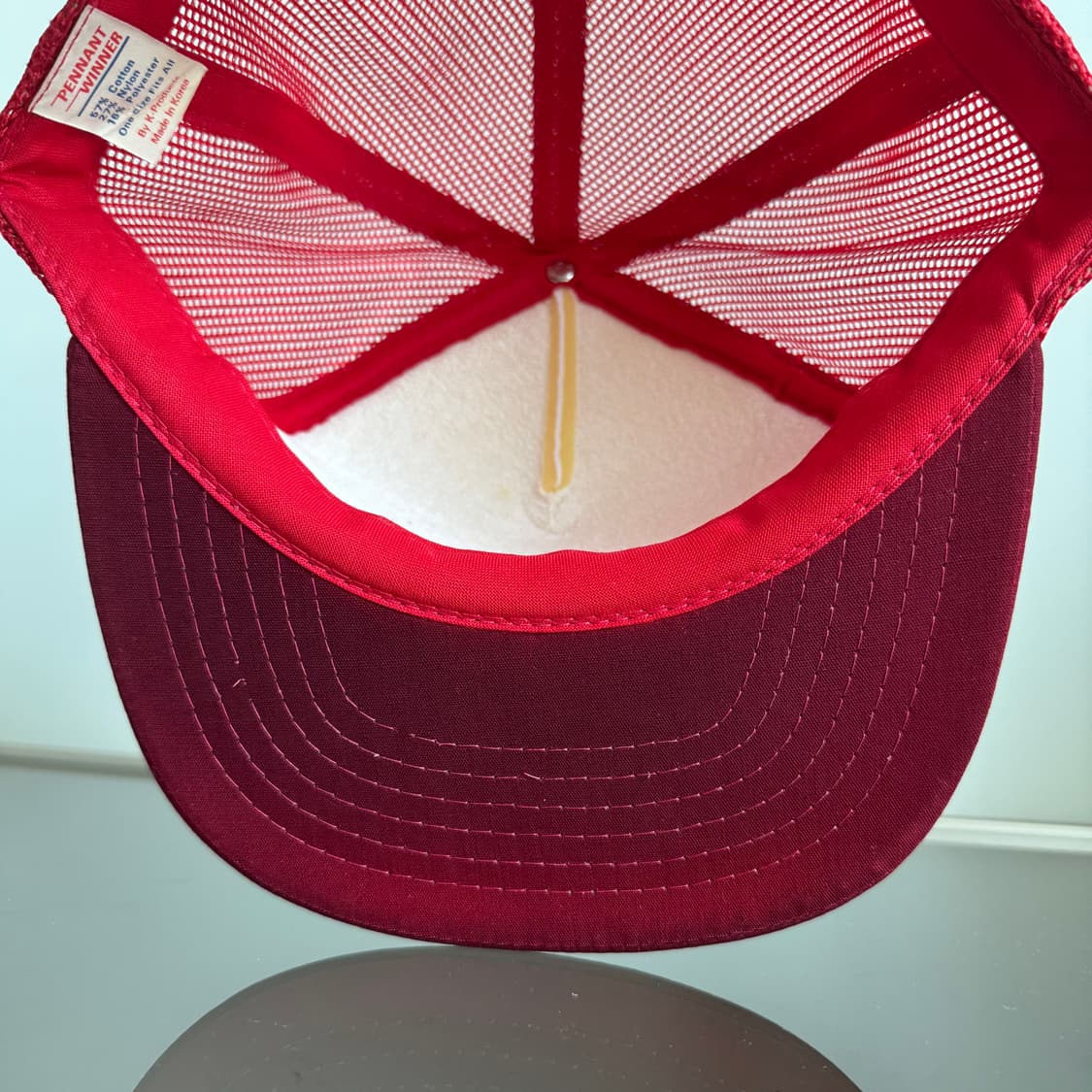 USA 빈티지 모자 볼캡 vintage cap 트러커 메쉬 레드 상품이미지4