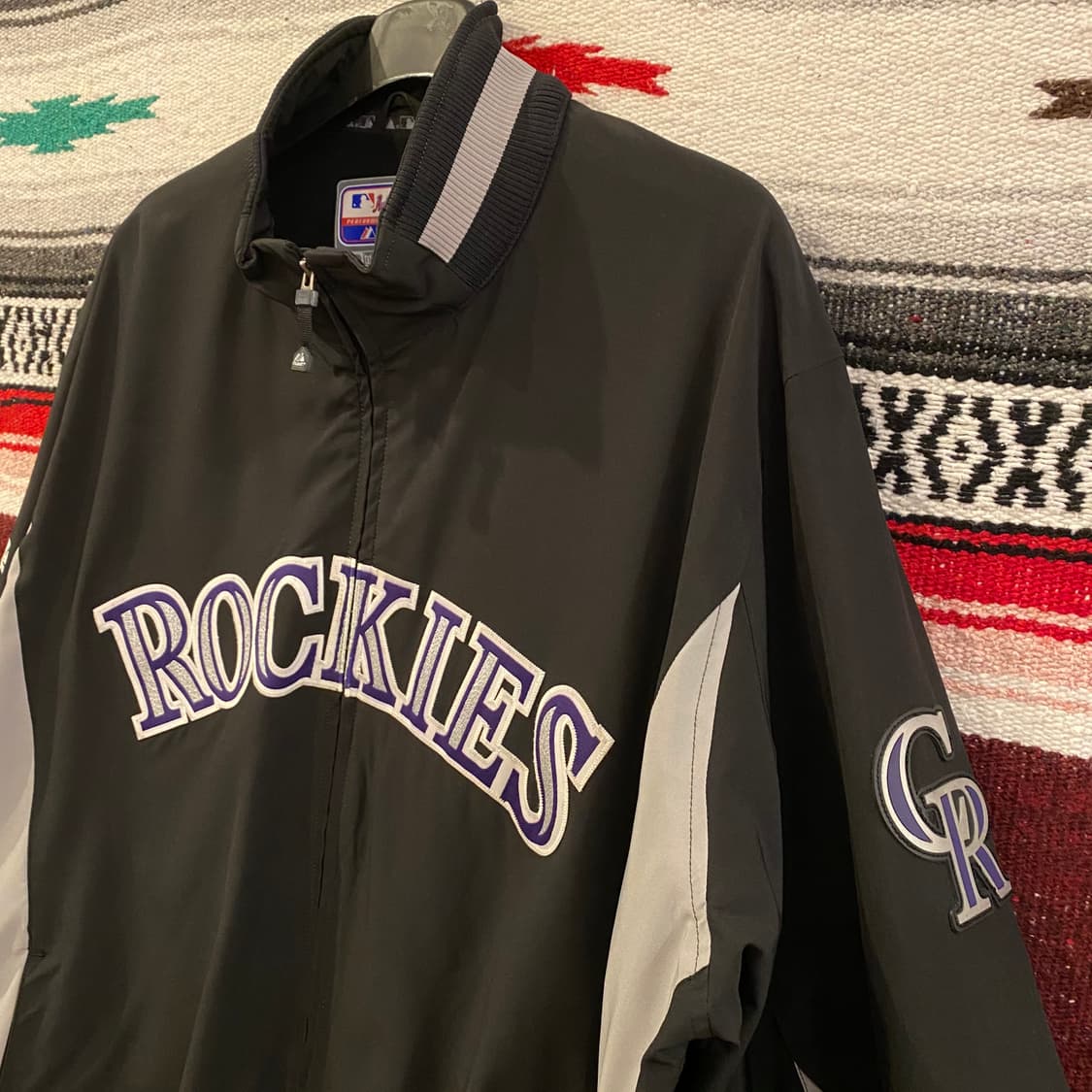 USA 마제스틱 MLB 콜로라도 로키스 선수용 바람막이 상품이미지6