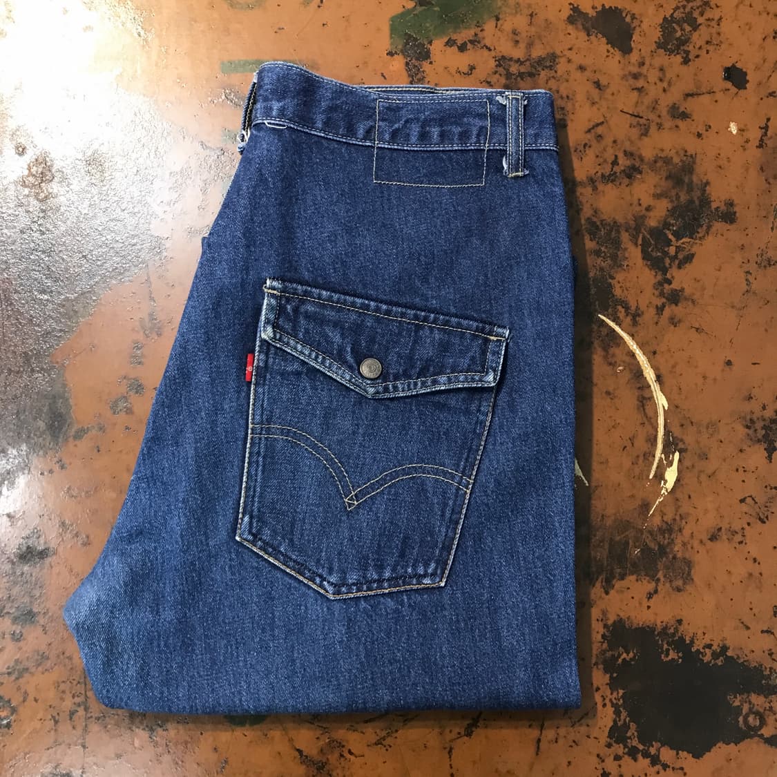 리바이스 엔지니어드진 중청 스트레이트핏 데님 팬츠 허리 32 33 상품이미지1