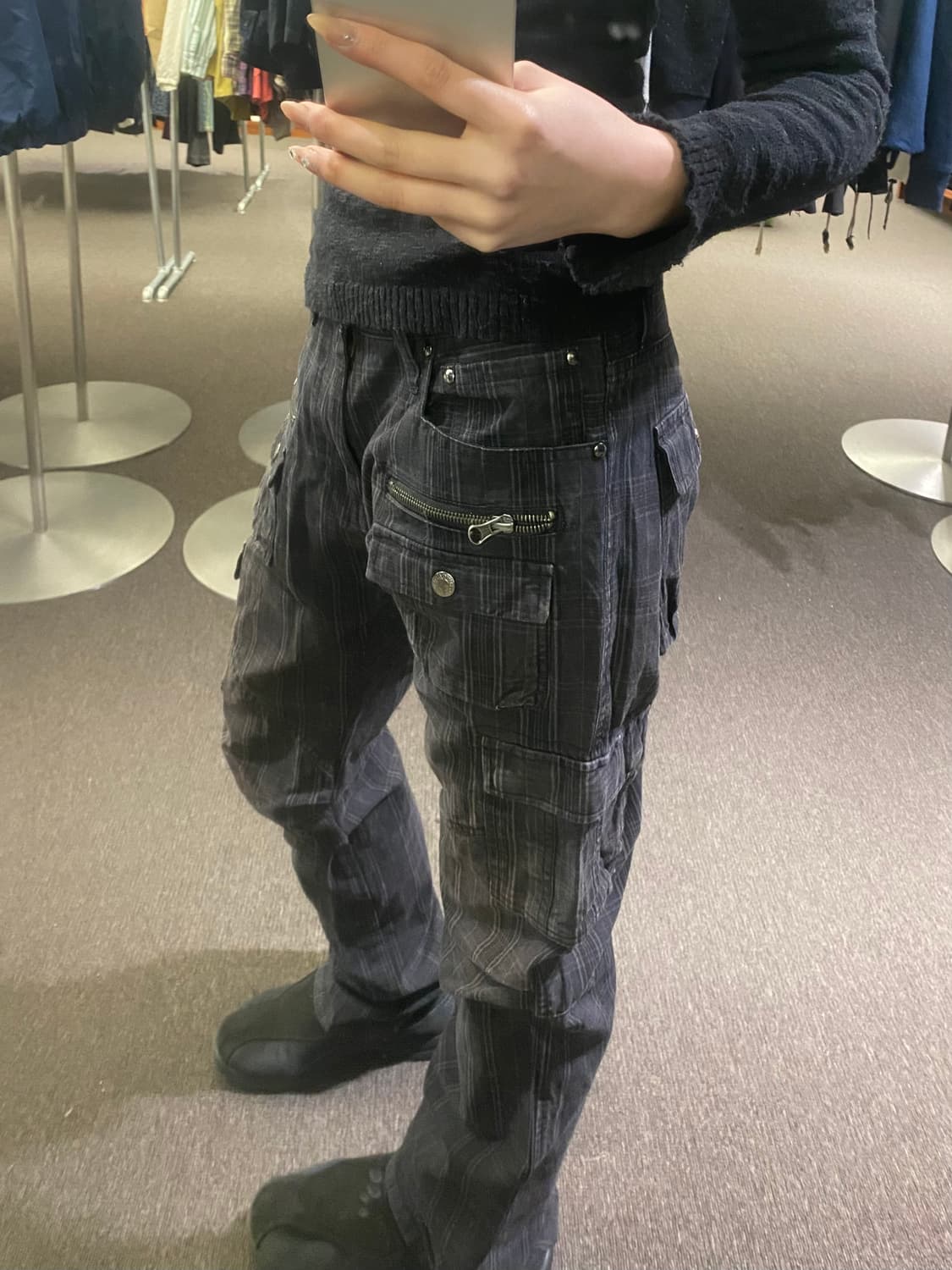 L)Japanese vintage 여성 멀티포켓 팬츠 상품이미지1