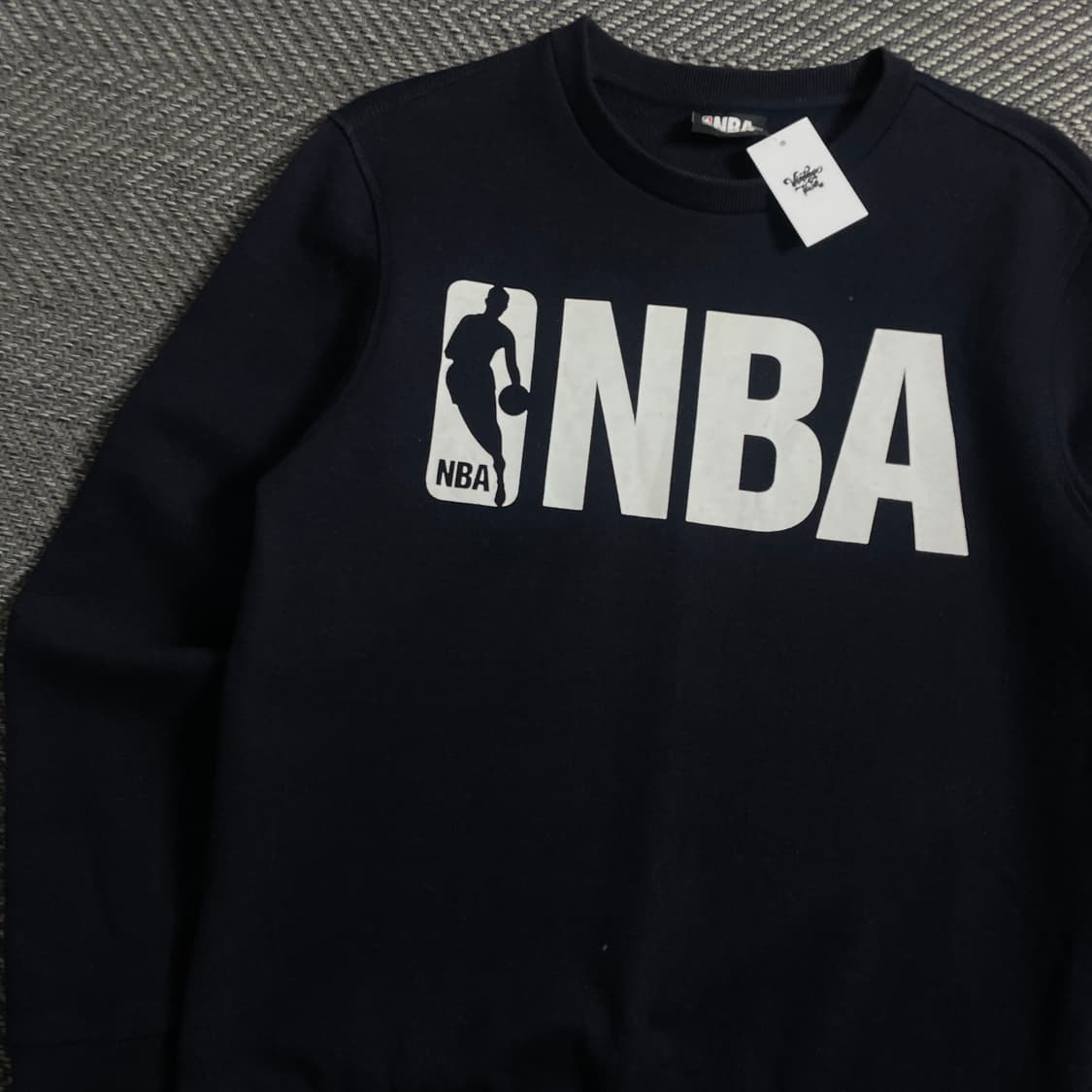 NBA 올드스쿨 빅로고 맨투맨 네이비o 4240 상품이미지3