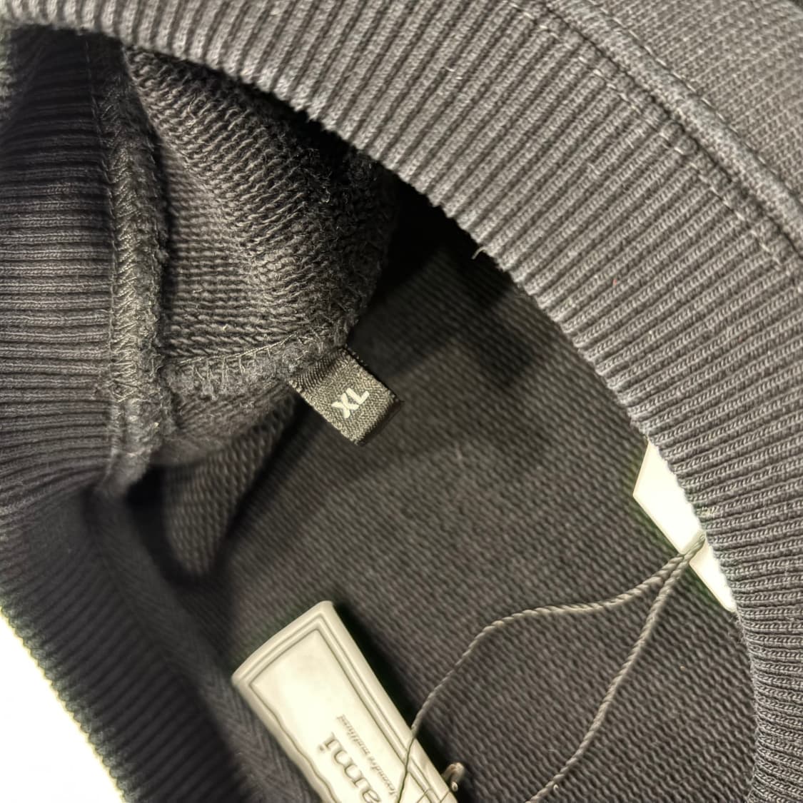 [XL] AMI 아미 빅하트 헤비 스웻 블랙 맨투맨  상품이미지6