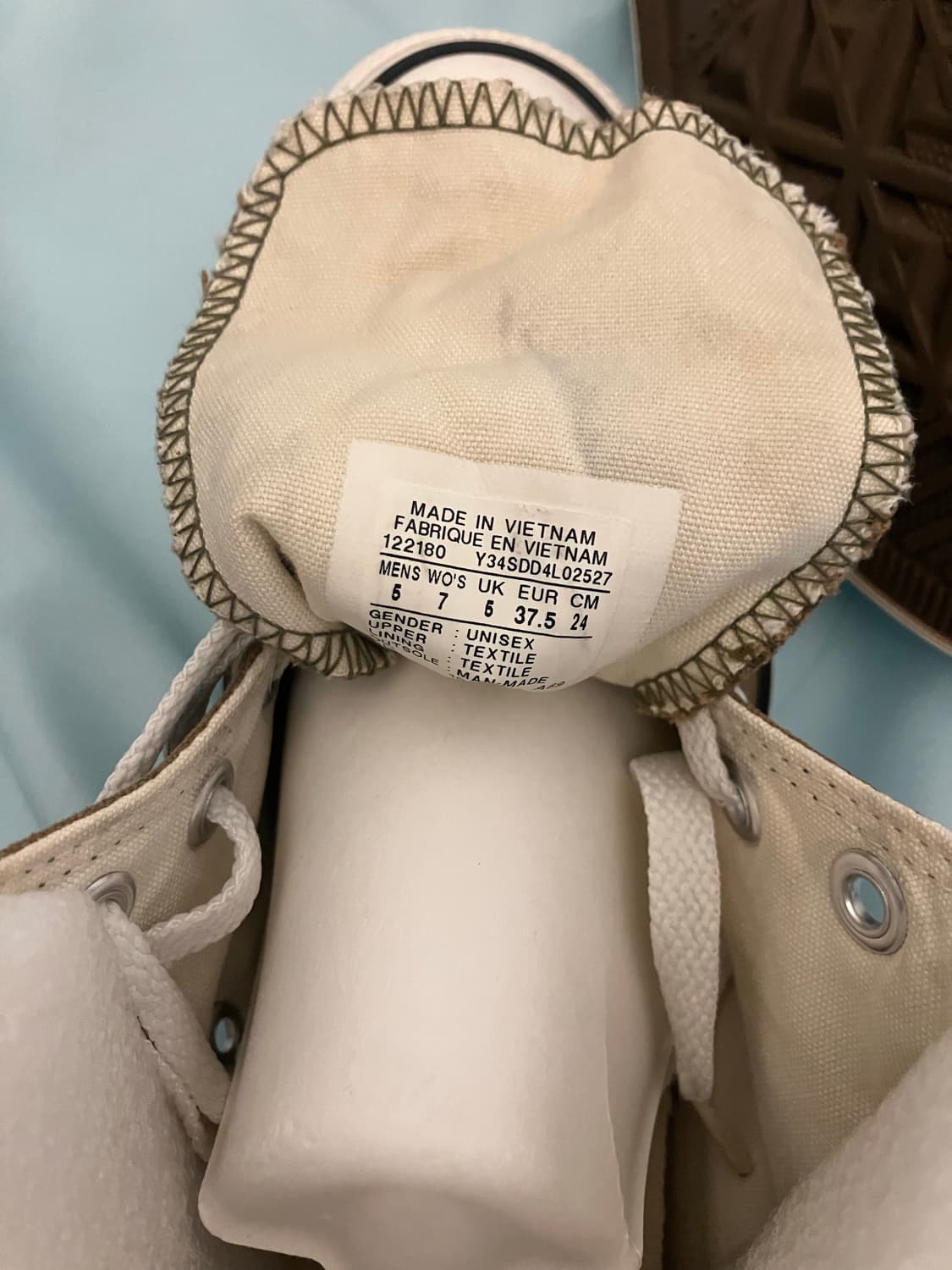 빈티지 컨버스 하이 카키 or 올리브색상 240mm 상품이미지6