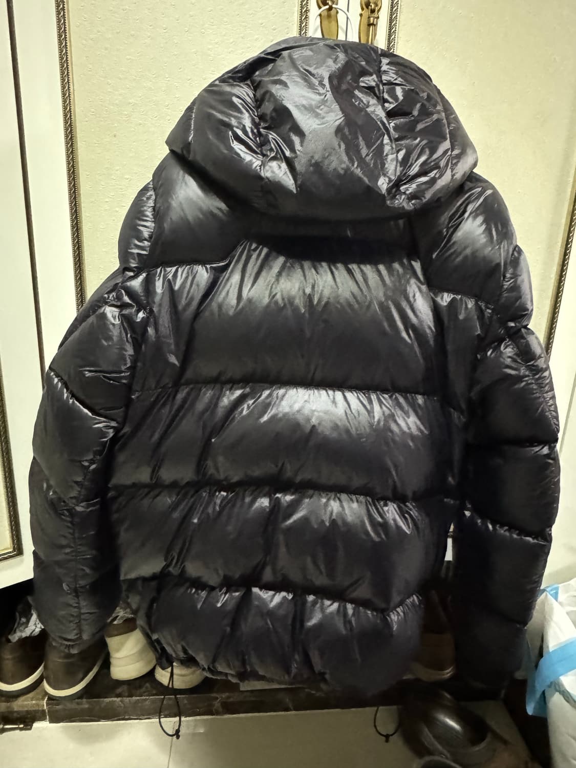 폴로 랄프로렌 유광패딩 블랙 상품이미지4