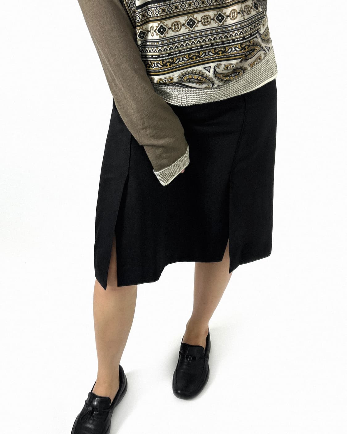 Ralph Lauren wool slit skirt 상품이미지3