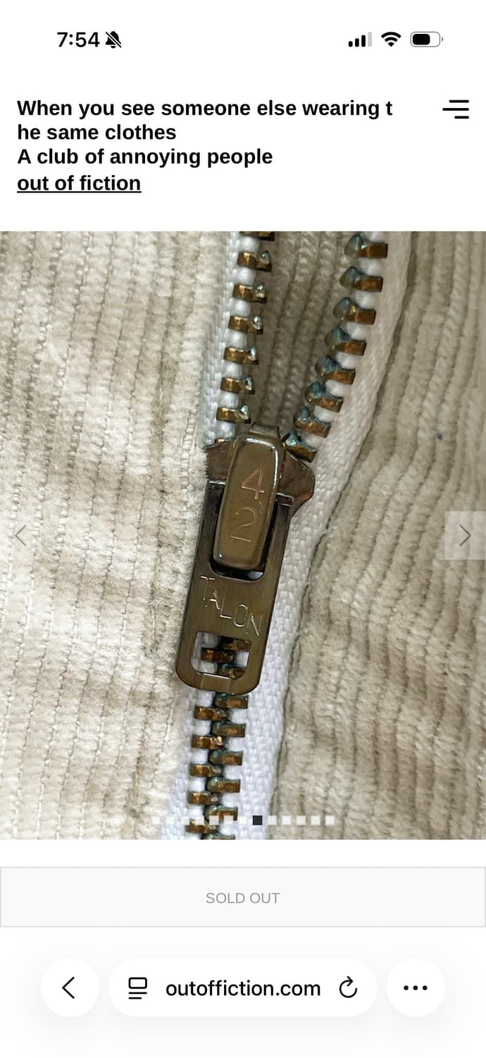 70s Levis 505 USA Talon 42 Zip Corduroy 상품이미지5