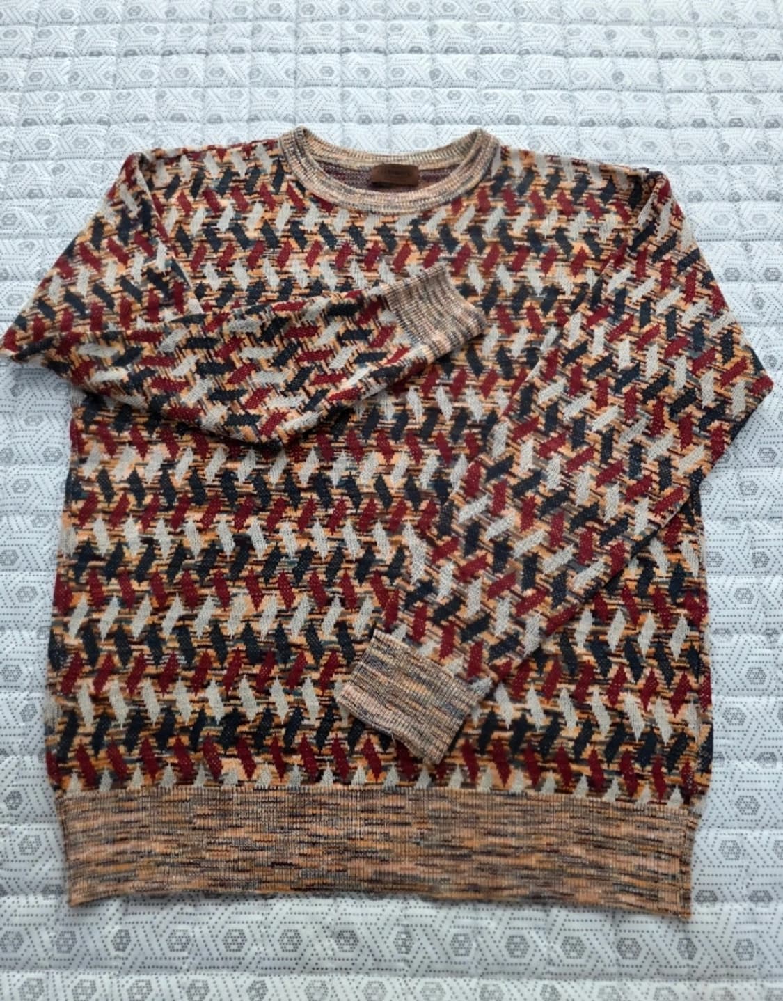 미쏘니 패턴 니트~77 상품이미지2