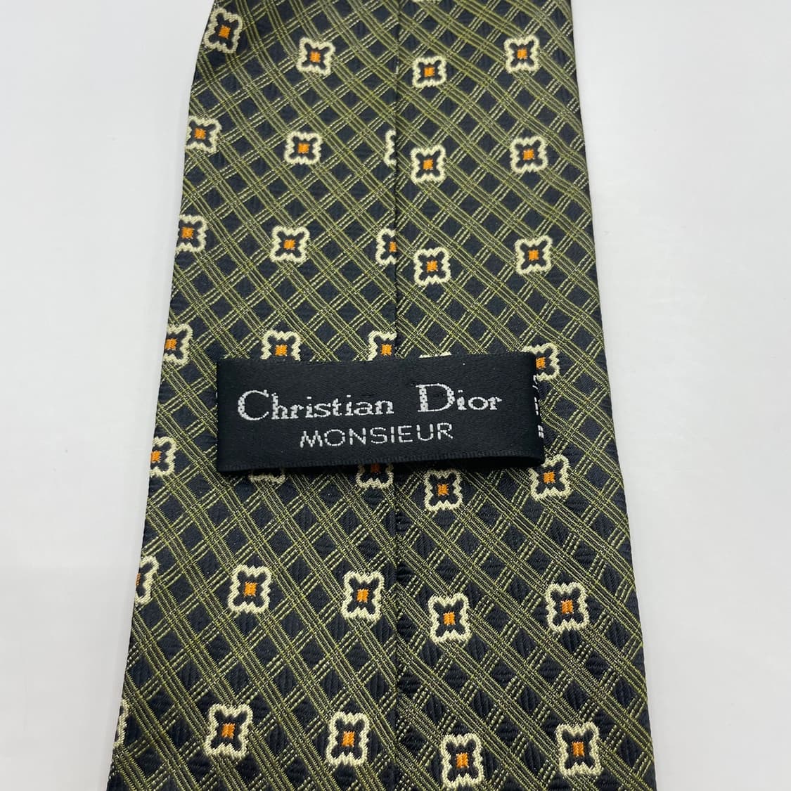 90) (Christian DIOR) 크리스찬 디올 패턴 넥타이 상품이미지5