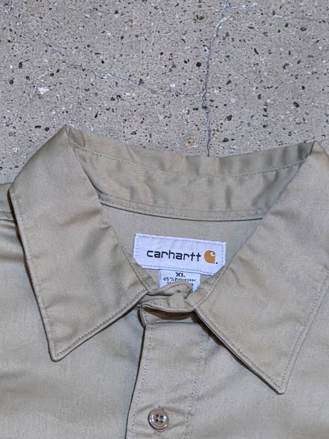 Carhartt 칼하트 베이지 포켓반팔셔츠 상품이미지2