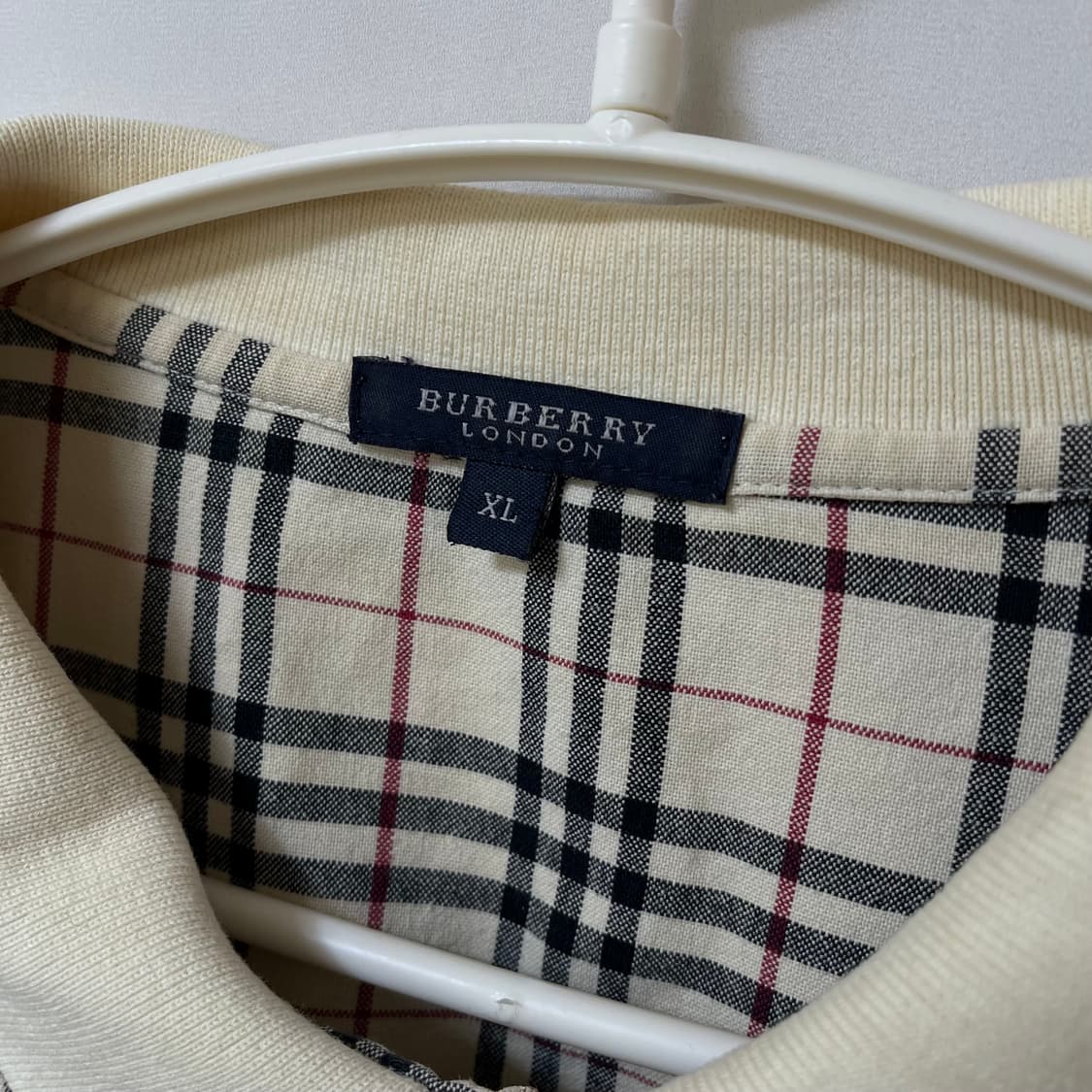 버버리 런던 기마로고 노바체크 PK 긴팔 카라티 XL/105 상품이미지6