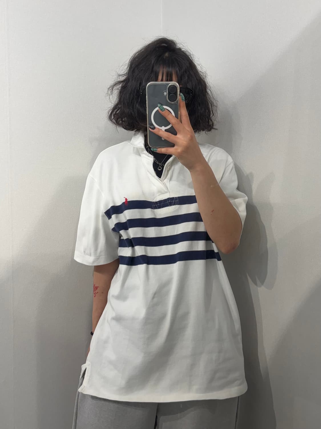 XL 폴로 랄프 로렌 커스텀 핏 빈티지 반팔 카라 티셔츠 상품이미지1