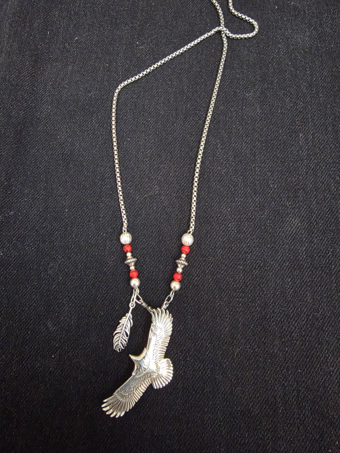 3Cross silver egle Navaho nacklace 상품이미지4