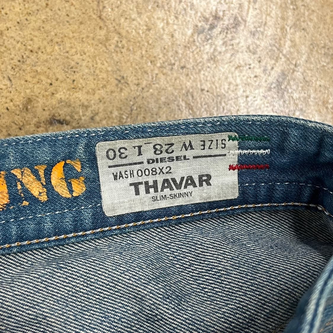 [정품/28] 디젤 데님 청바지 데미지 워싱진 b14 상품이미지6