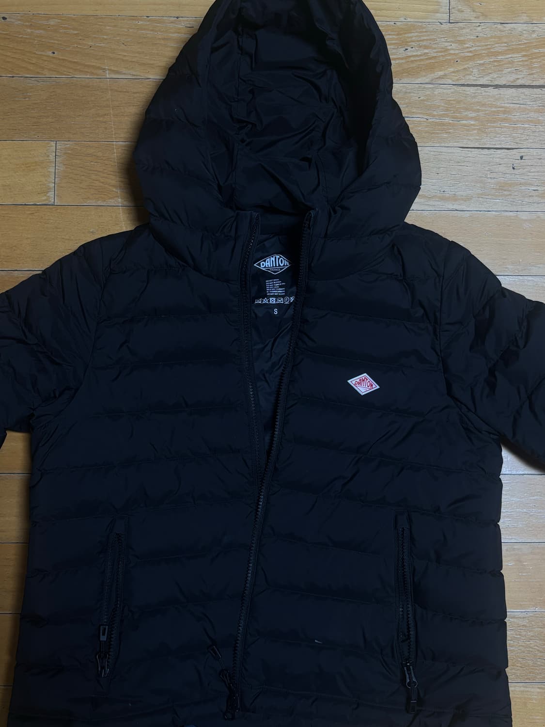 단톤 경량 후드 패딩 s 상품이미지1