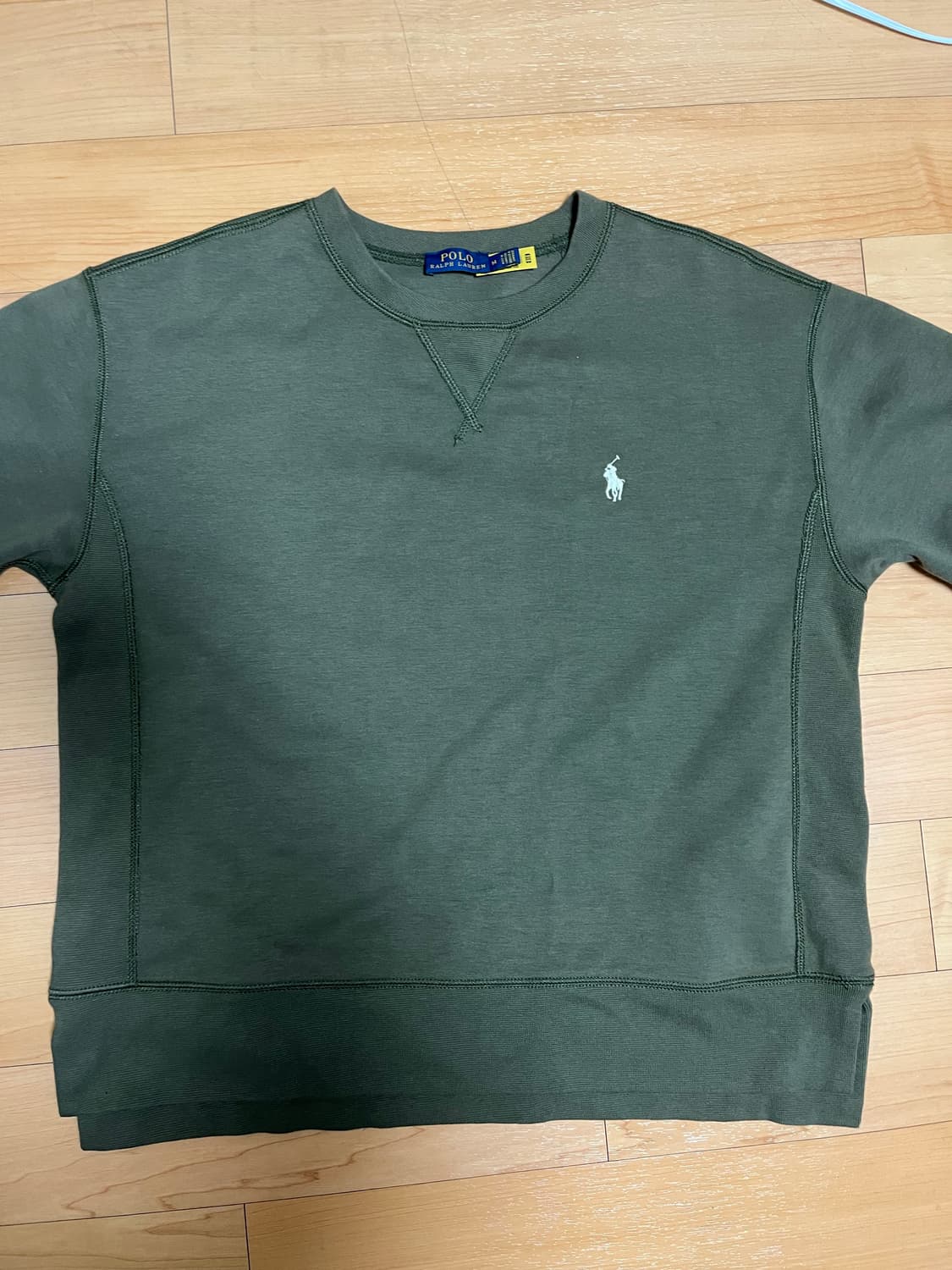 폴로 카키 맨투맨 상품이미지1