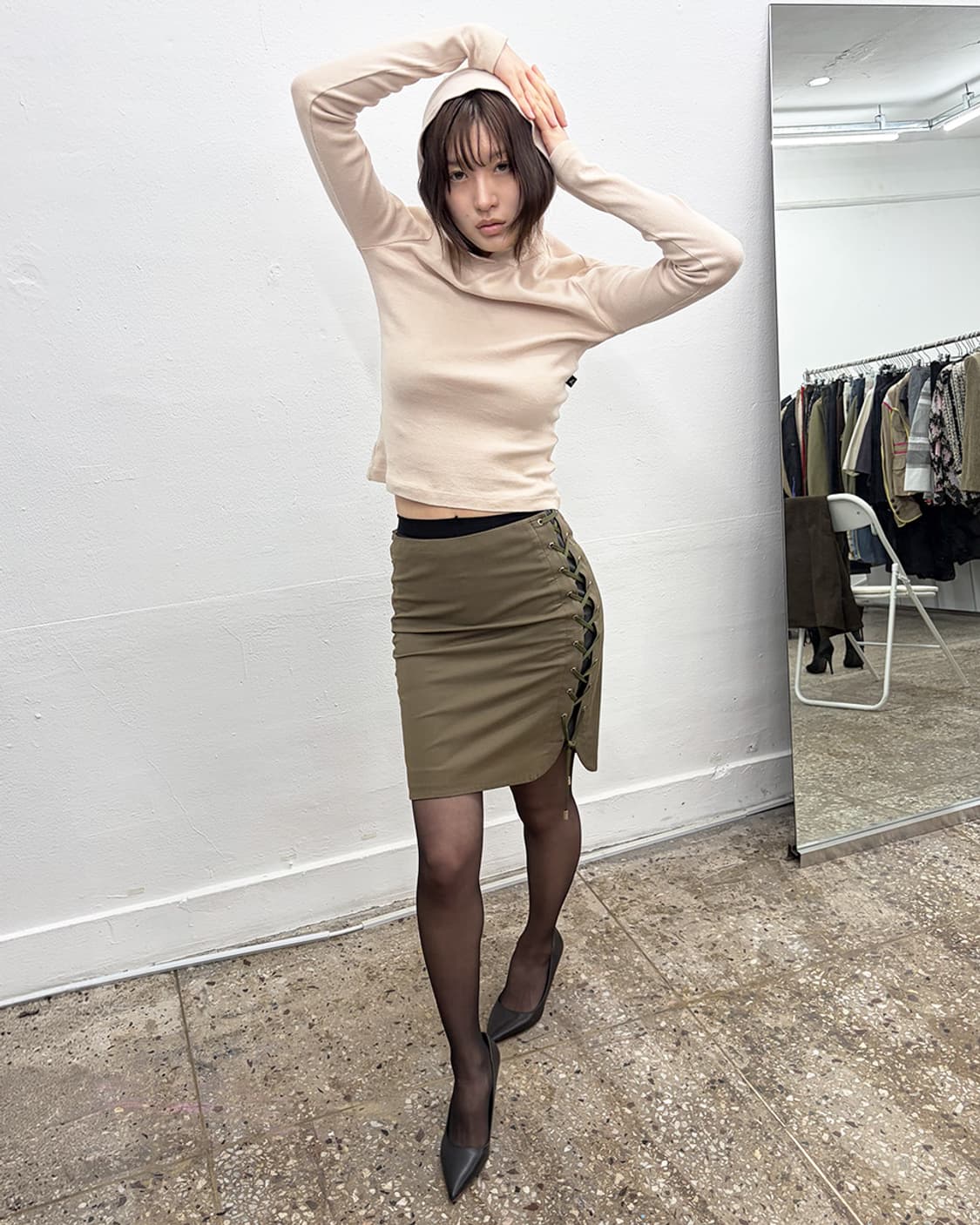 구찌 2011S/S 레이스업 스커트 상품이미지7