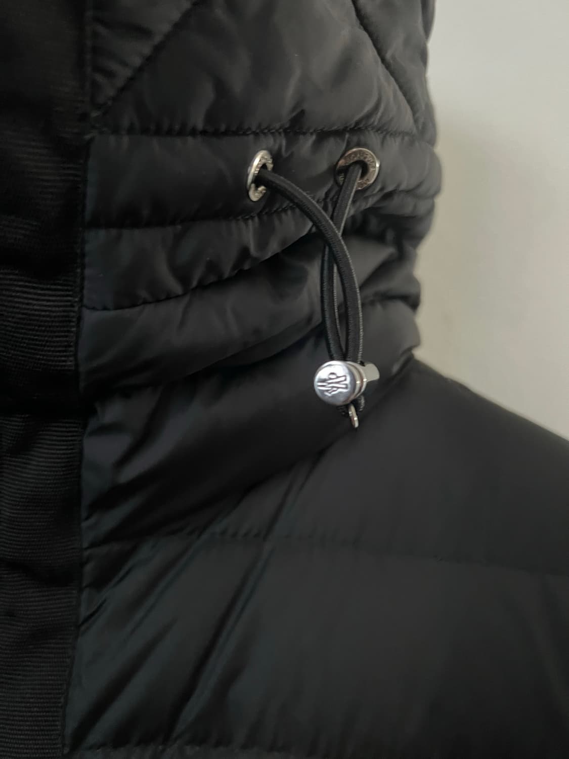 새상품급 트리콧 울니트패딩 후드 M 상품이미지4