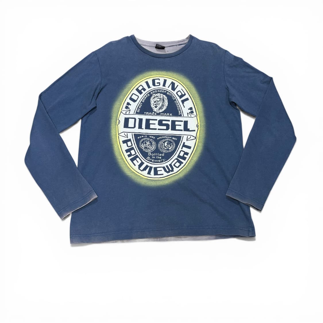 M 디젤 DIESEL 네이비 워싱 긴팔 롱슬리브 상품이미지1