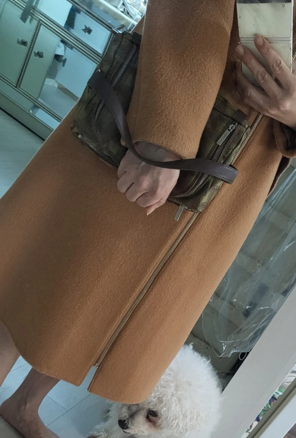 세일!정품 풀세트 샤넬 트래블 라인 토드겸 클러치 백 브라운 상품이미지8