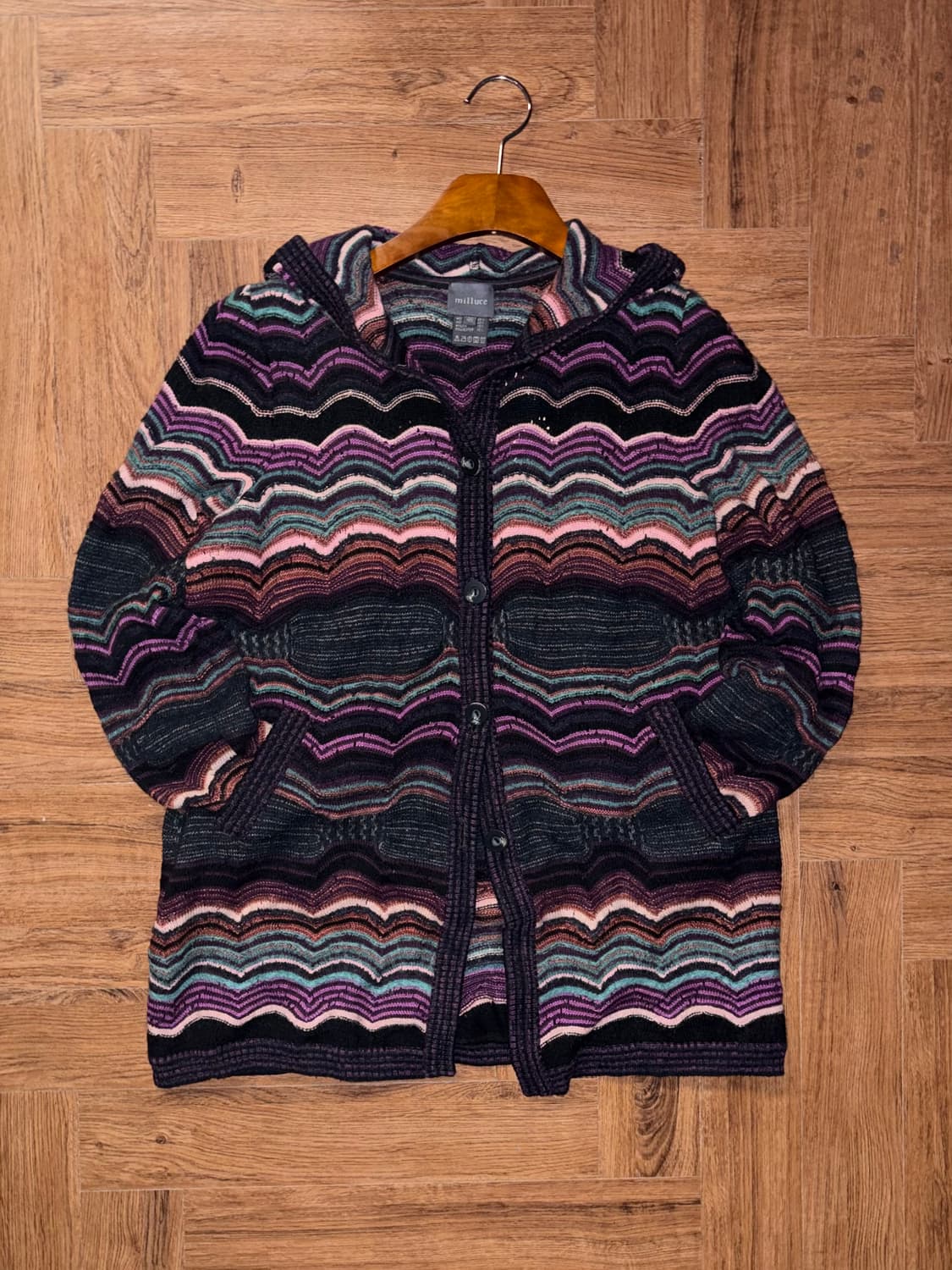 milluce 빈티지 멀티컬러 가디건 상품이미지4