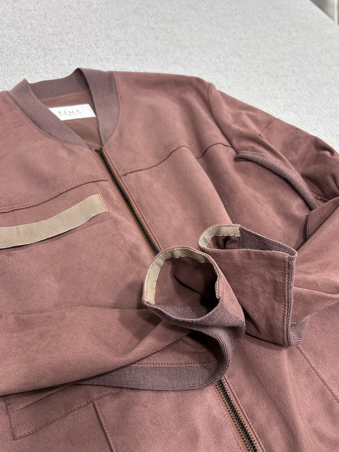 한섬 타임 바이커 집업 자켓 봄버 82사이즈 상품이미지6