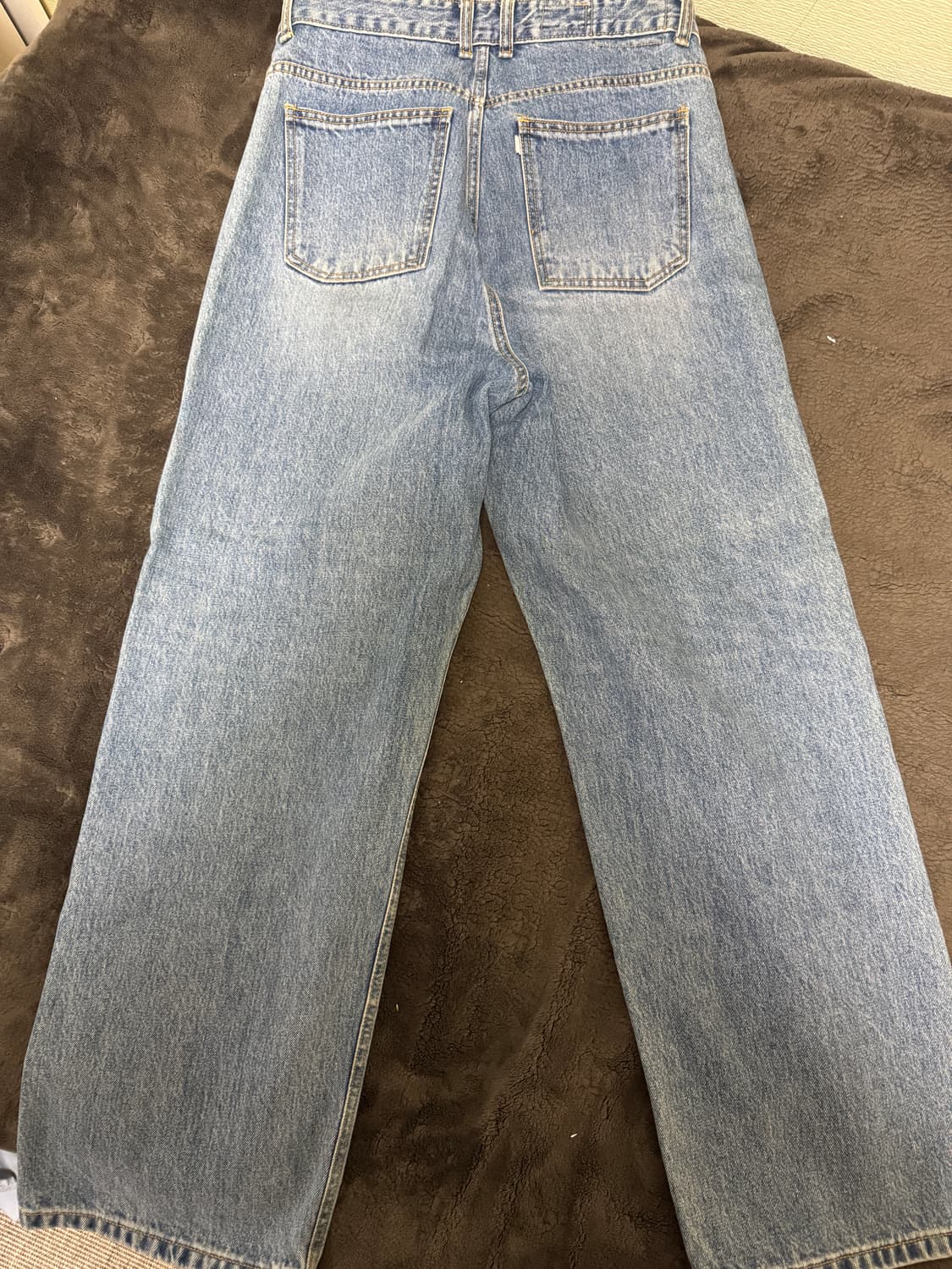 유스 와이드 데님 미드블루(m) 상품이미지3