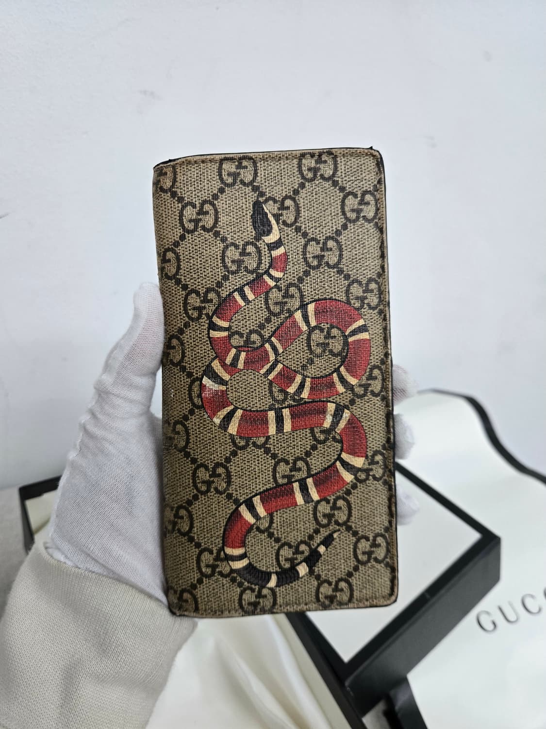 [보증서 정품] 구찌 스네이크 장지갑 상품이미지6