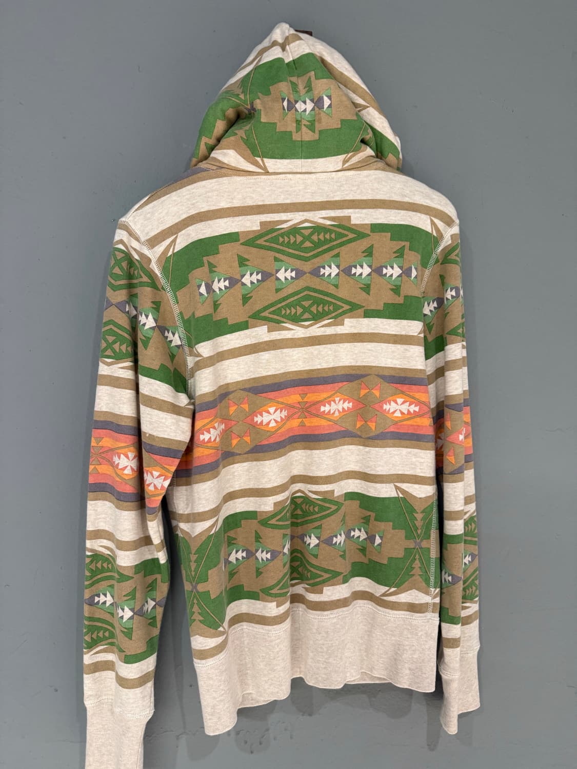 ethnic pattern 2-way hood zip-up 상품이미지8