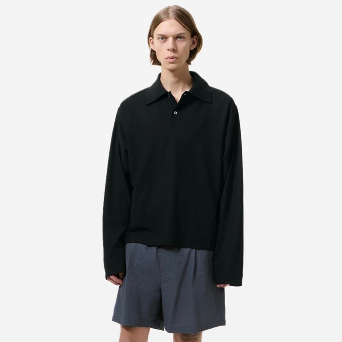 [48]아워레가시 26ss 럭비 폴로티/블랙 상품이미지1