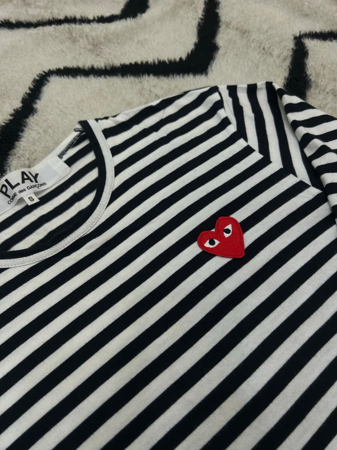 [S]꼼데가르송 레드와펜 스트라이프 긴팔/Az-T164 상품이미지1