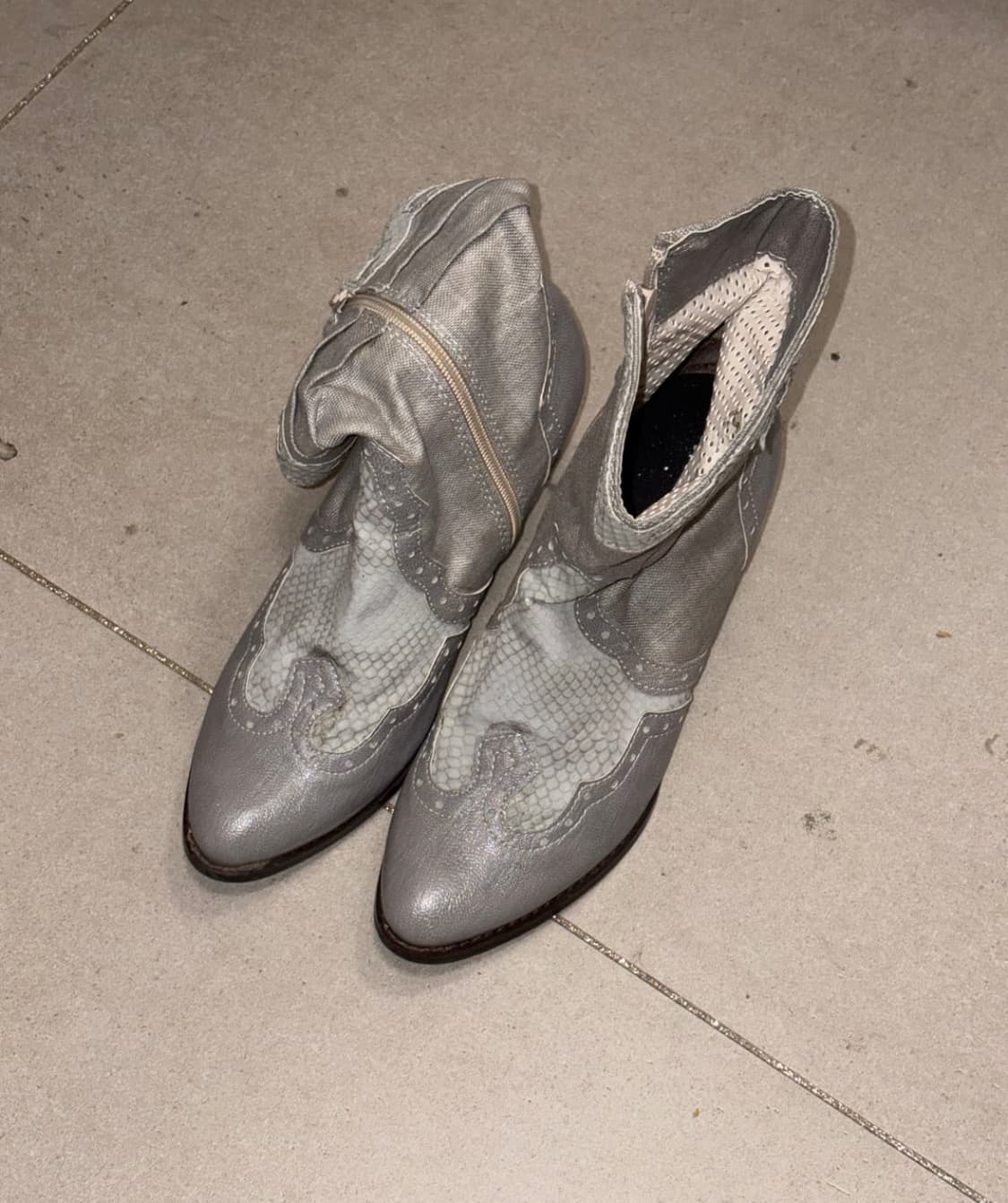 빈티지 실버 웨스턴 부츠  상품이미지2