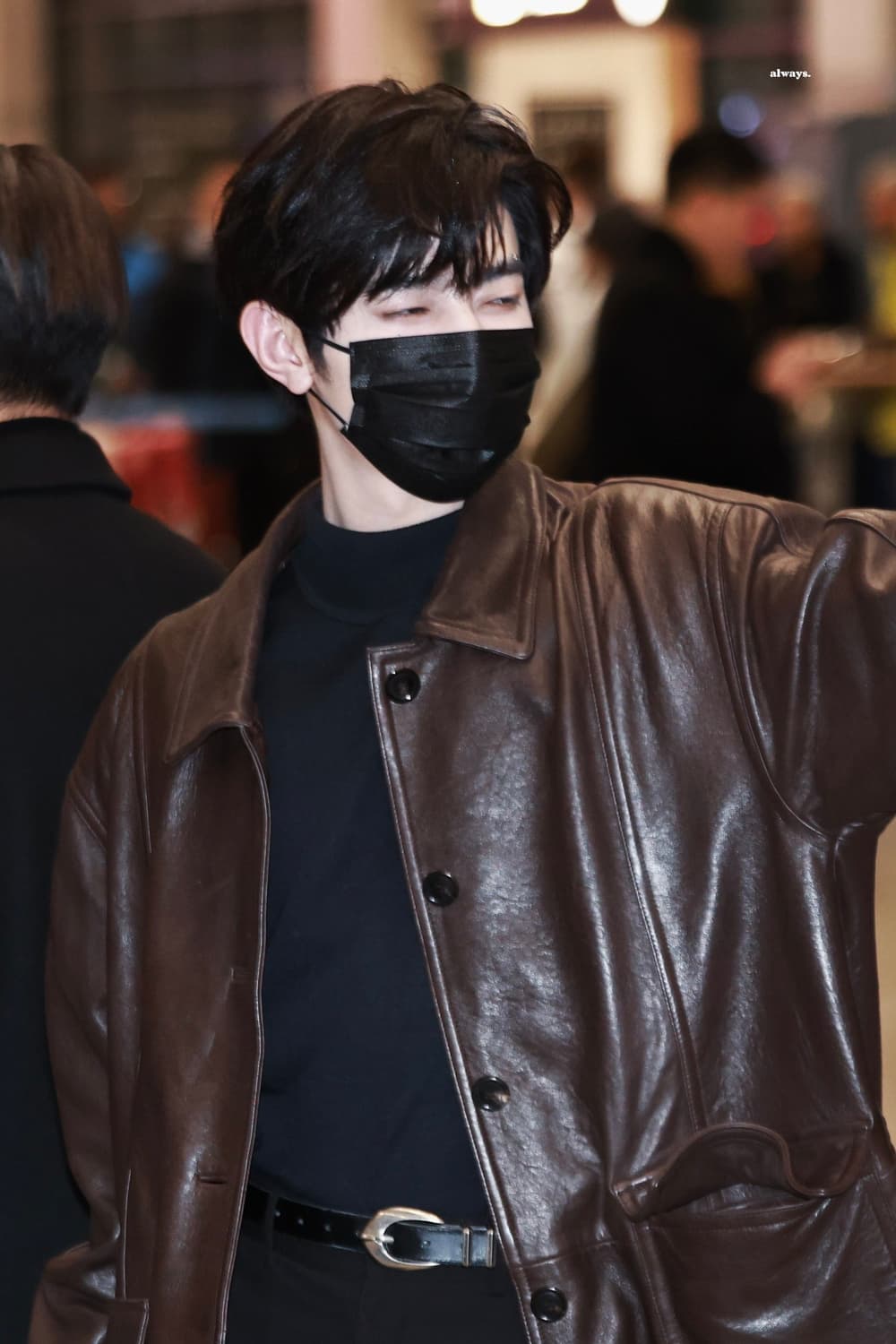 [M] 렉토 오버사이즈 레더 가죽 코트 브라운 상품이미지4