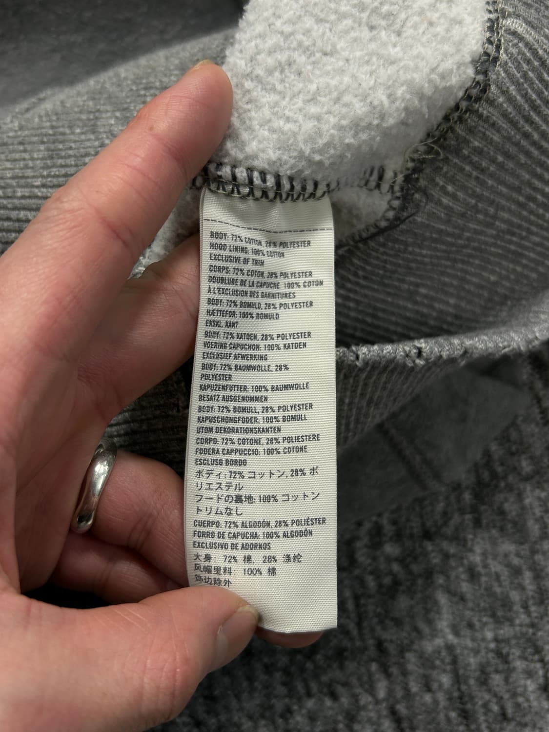 아베크롬비 피치 A&F y2k 차콜 후드티 L  상품이미지8