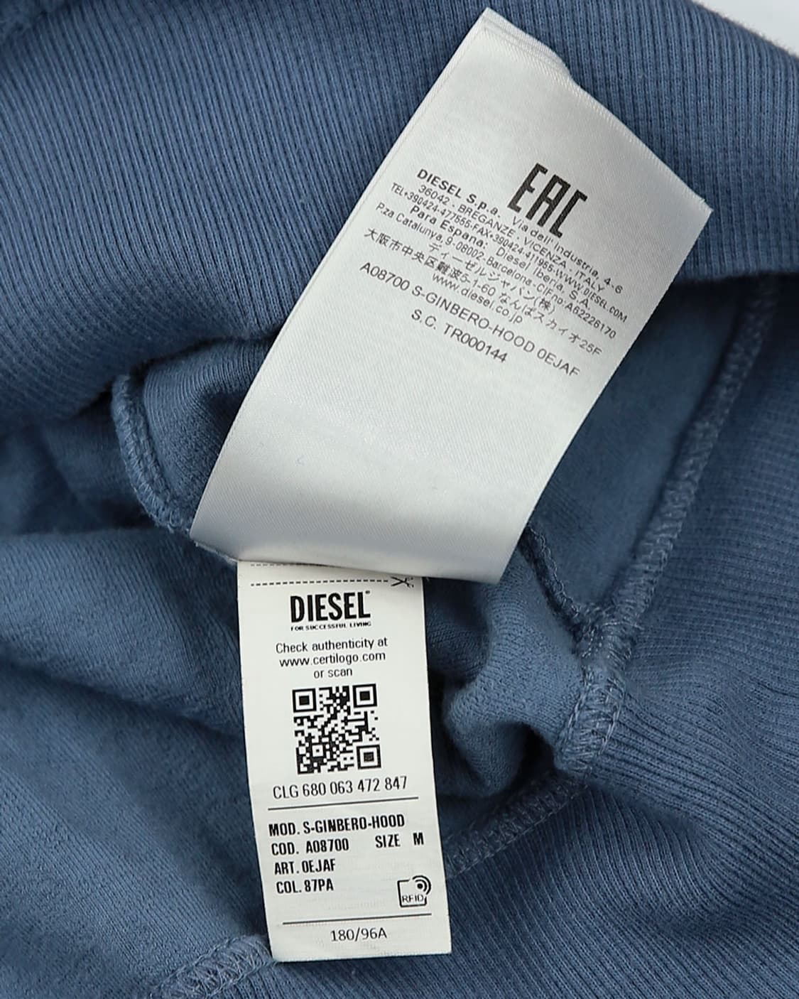 Diesel S-GINBERO HOOD 상품이미지4
