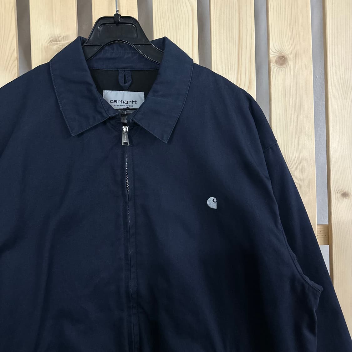 (L) 칼하트 WIP 네이비 메디슨 자켓 블루종 봄버 상품이미지5
