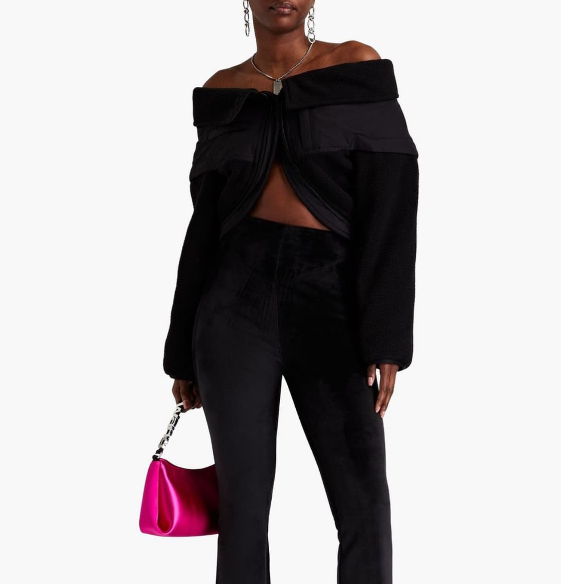 오프숄더 후리스 자켓 (정가 150) 상품이미지2