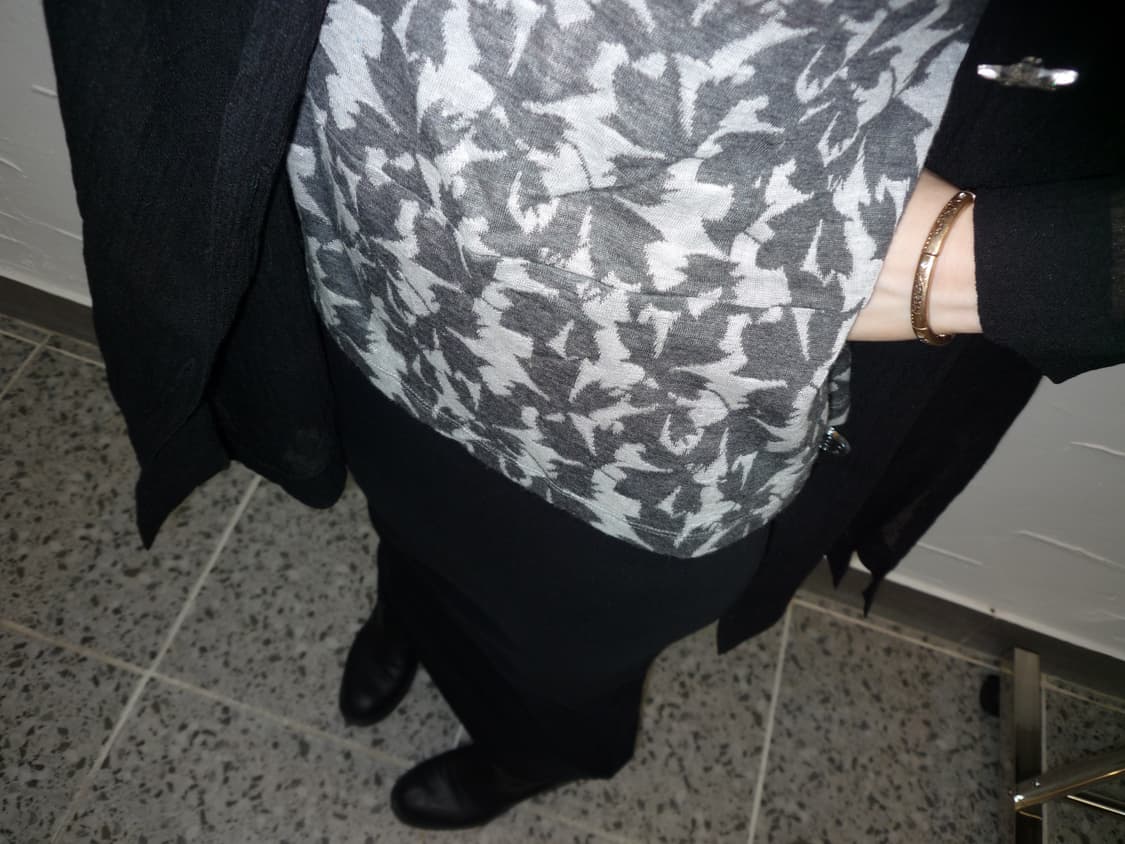 Jacquard grey long sleeve 상품이미지1