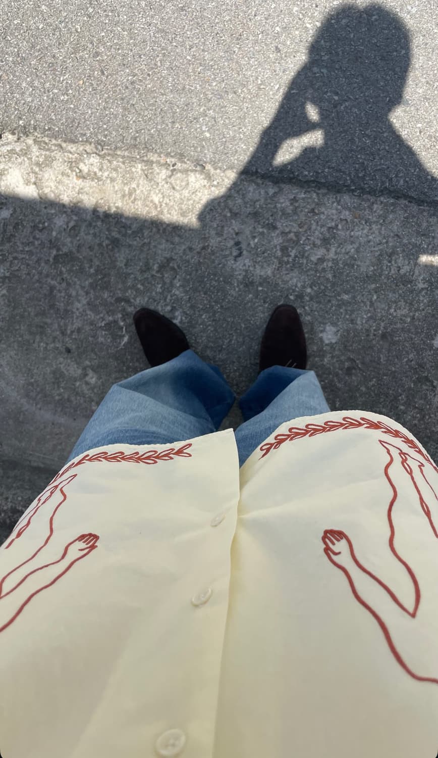 까르네 볼란테 자수 하프 셔츠 상품이미지1