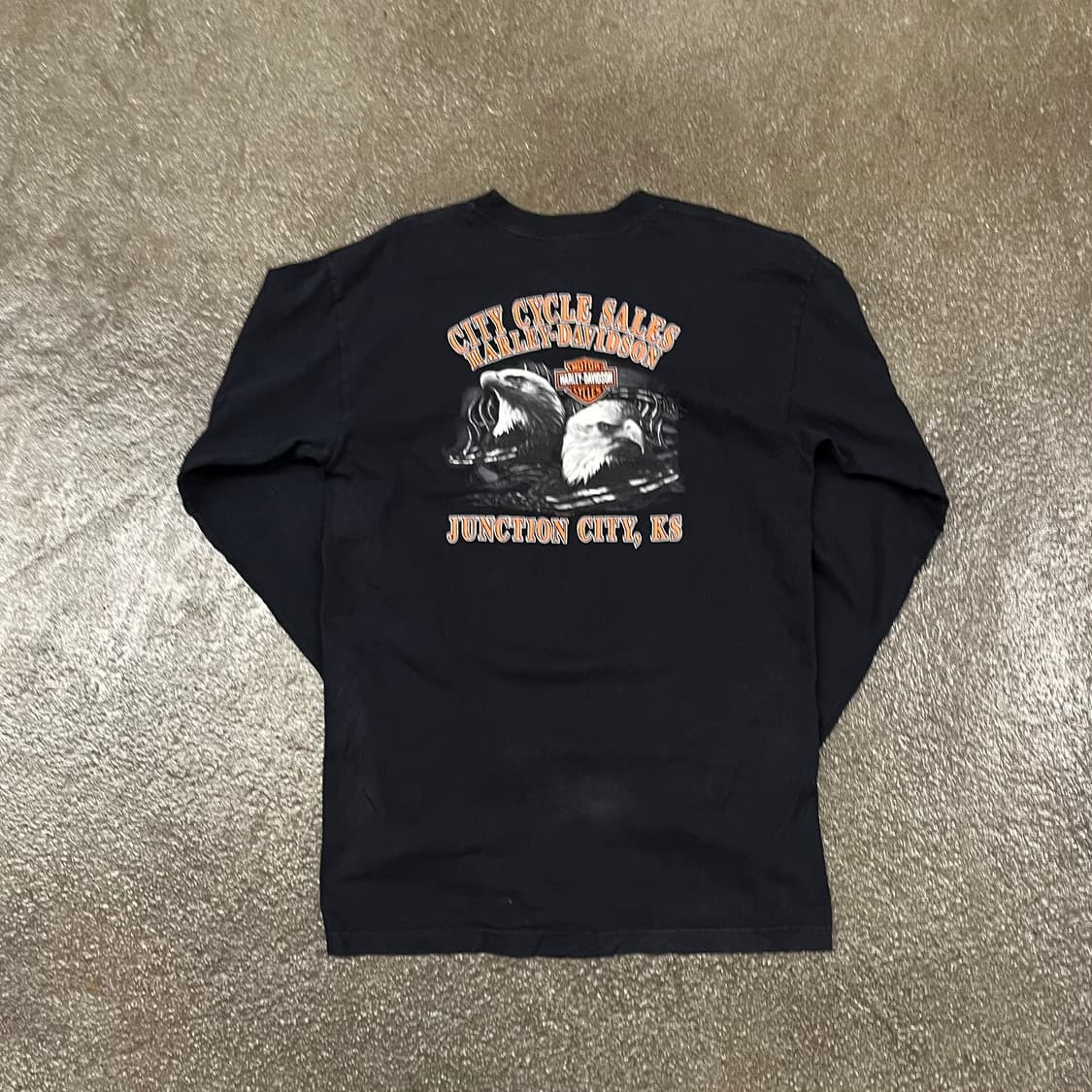 00s 할리데이비슨 플레임 프린팅 롱슬리브 (100) 상품이미지3