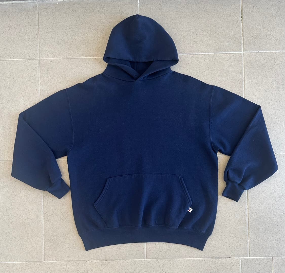 90s 빈티지 러셀 후드 네이비 XL USA 상품이미지1