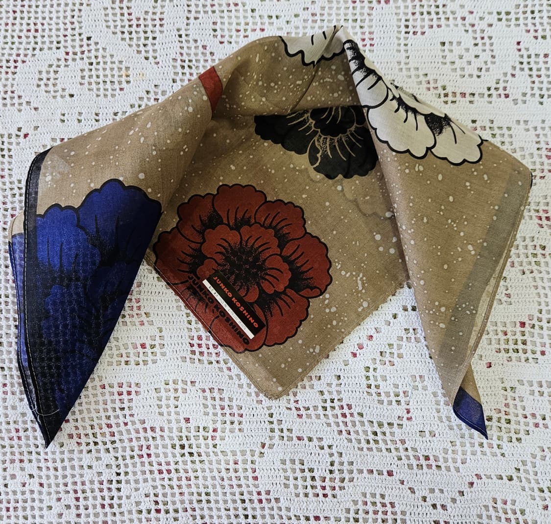 준코 코시노 플라워 패턴 손수건 3종 상품이미지4