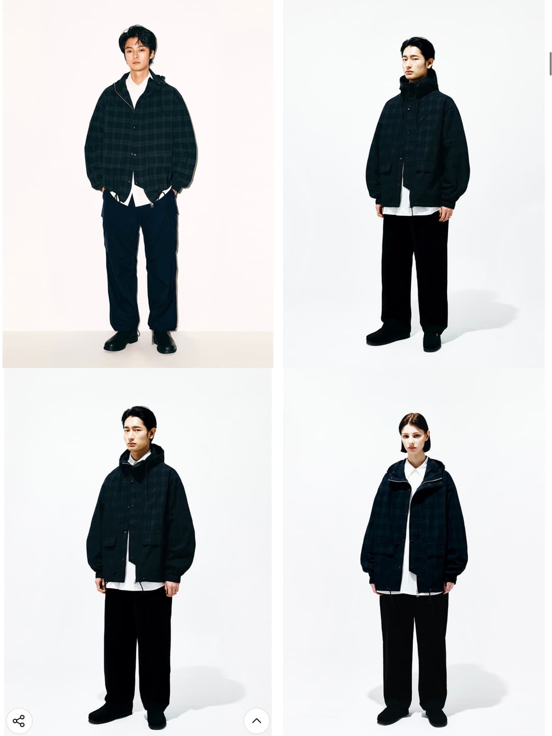 파르티멘토(partimento) 체크 윈드브레이커 L 상품이미지3