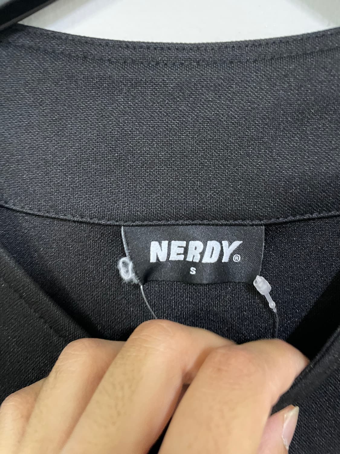 널디 베이스볼 반팔 셔츠 블랙 상품이미지5